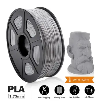 

Enotepad PLA filament 1kg 1.75mm filament for 3D printing with 0.02mm tolerance and no bubble harmless material Vacuum packing