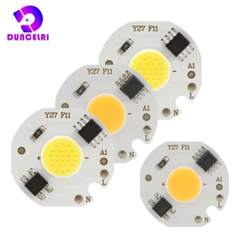 

10pcs/lot MINI LED COB Chip 220V 3W 5W 7W 9W Smart IC No Need Driver LED Bulb Lamp for Flood Light Spotlight Downlight Lighting