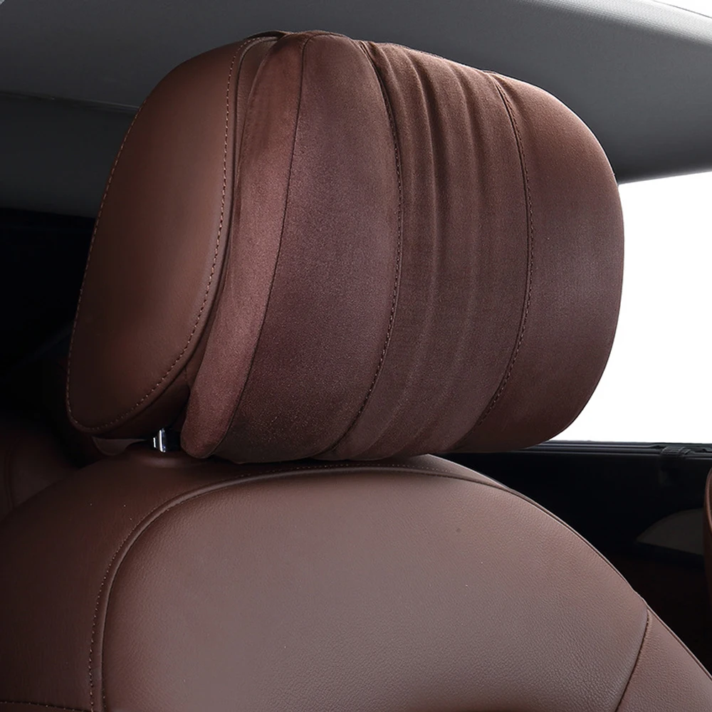 Подушка для шеи Maybach S Class мягкая пена с эффектом памяти качественная замшевая