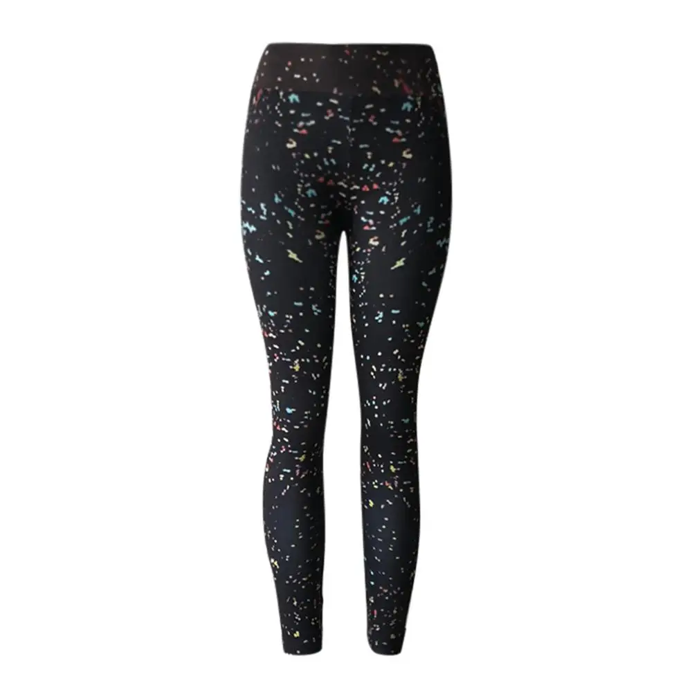 Seamless High Waist Print Yoga Pants Fitness Yoga Leggings Workout Running Leggings Gym Yoga Pants Elastic Slim Sports Leggings