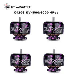 4 шт. iFlight XING NANO X1206 4500KV 6000KV 2-4S CW резьба бесщеточный двигатель для радиоуправляемого дрона FPV Racing Cine Whoop зубочистка