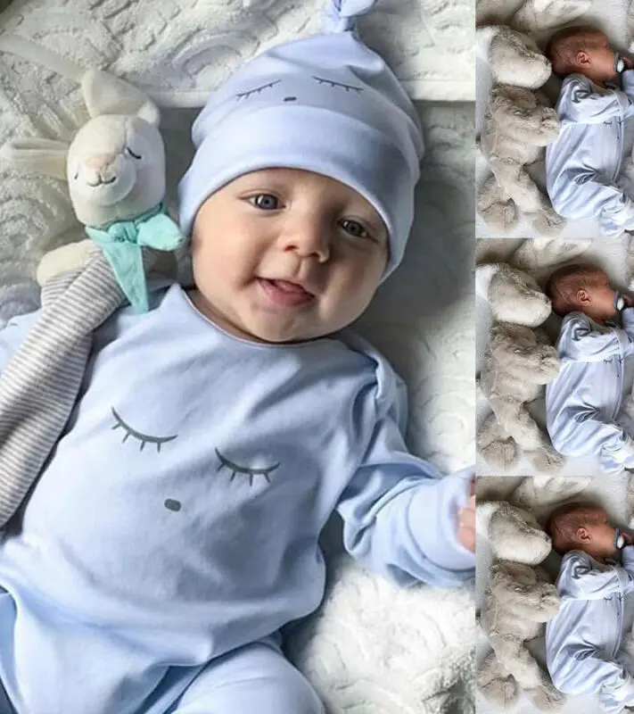 Новинка 2019 комбинезон для маленьких девочек и мальчиков однотонный с длинными