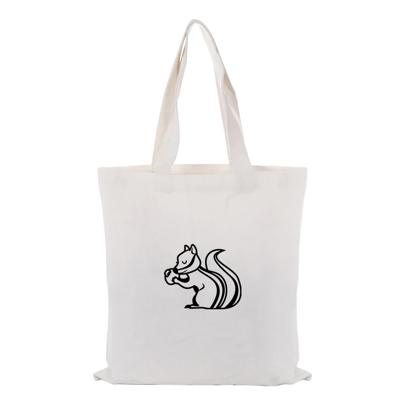 

Handbag ILLUSTRATION Shopping Bag Custom Print Logo DIY Daily Use Canvas Tote Bag Eco Reusable Recycled
