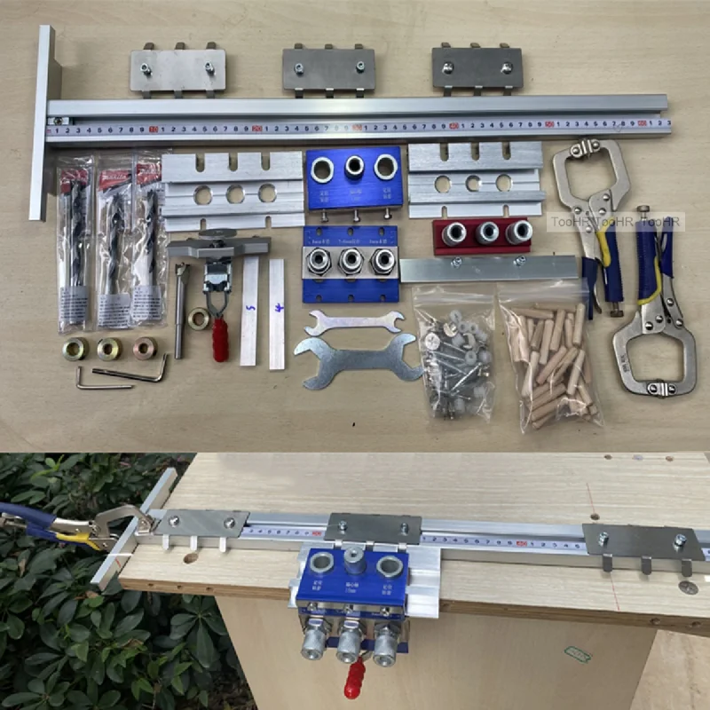 Приспособление для сверления дюбелей 3 в 1, направляющая для сверления ...