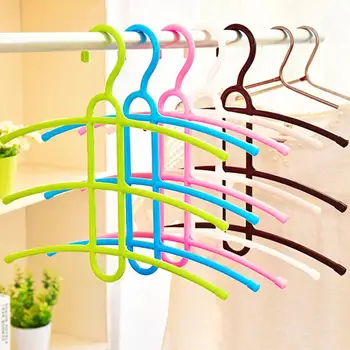 

5pcs Clothes Coat Hanger Rack Multi-layer Fishbone Anti-skid Clothing Towel Storage Organizer Rack Space Saver Racks 2019