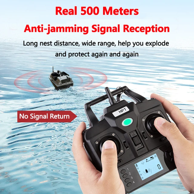 16 GPS Positioning Point  Smart Return RC Fishing Boat Independent 3Hopper Fixed Point Nesting  500M LCD Screen RC Bait Boat Toy 3
