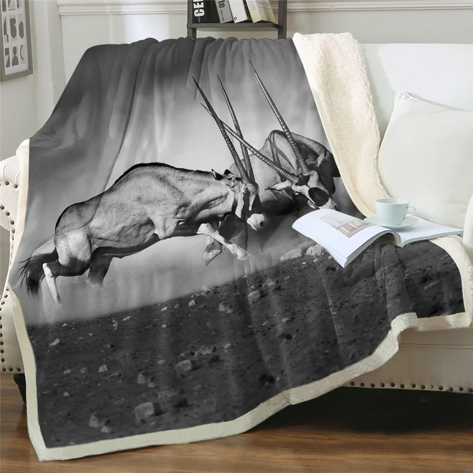 Постельные принадлежности Outlet слон шерпа пледы одеяло 3D печатных животных покрывало фотографии черный и белый плюш одеяло 150x200 см