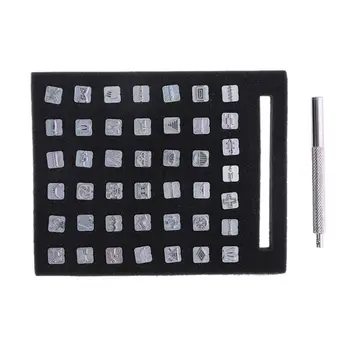 

43pcs/set Symbol Pattern Metal Stamp Punch with Handle Set for Jewelry Leather Craft Tools Art Kit Gifts