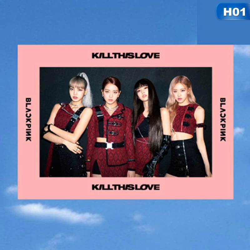 1pcs K-pop Blackpink Kill This Love Lomo Cards New Fashion Transparent PVC Photo Cards For Fans Collection Gift 10*7cm - Цвет: 1