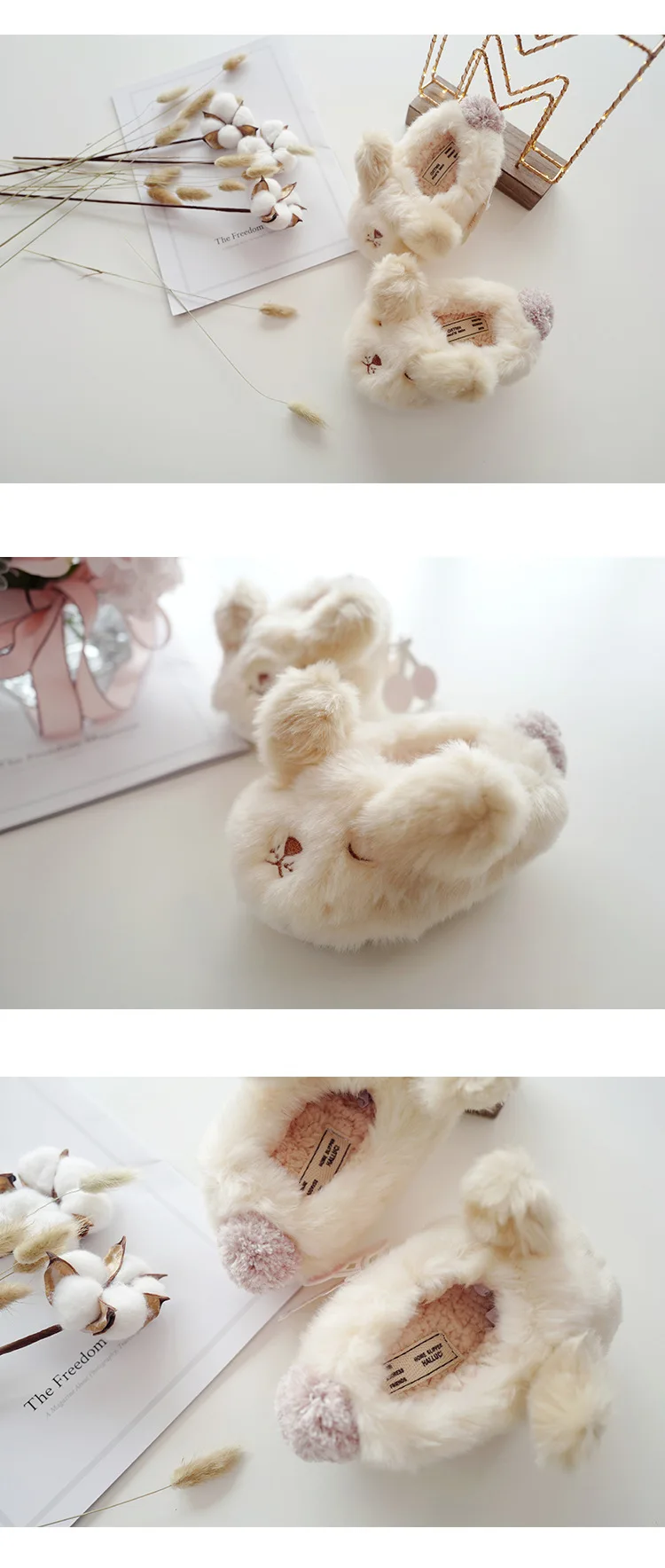 Suihyung/Зимние теплые плюшевые домашние тапочки; Детская меховая хлопковая обувь; мягкая Нескользящая домашняя обувь; детские тапочки с животными для мальчиков и девочек