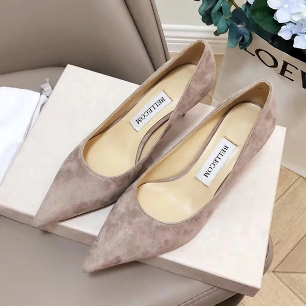 

The new 2019 crystal sheepskin pointy high heels and cashmere stilettos are available in multiple colors