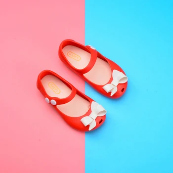 

Girl Sandals Cute Baby Flat Shoes Buckle Princess Shoes Baby Children Cartoon Bowknot Sandals