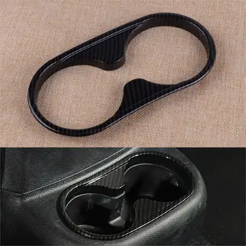 

CITALL Carbon Fiber Style Rear Water Cup Holder Panel Cover Trim Fit for Jeep Wrangler JK 2011 - 2013 2014 2015 2016 2017 2018