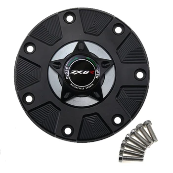 

ZX-6R Gas Fuel Tank Cover for Kawasaki ZX6R ZX 6R 1994-1999 Motorcycle Accessories CNC Aluminum Oil Cap Motorbike