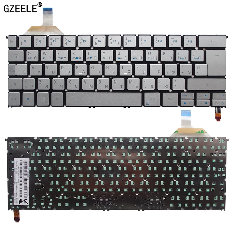 acer aspire s7 S7-391 S7-392 ms2364 teclado russo com luz de fundo