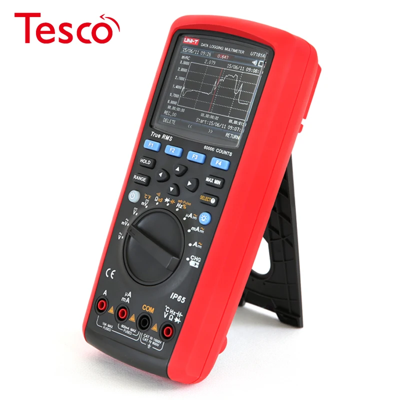 

UNI-T UT181A True RMS Datalogging Multimeters,0.1% Test Accuracy Smart Phone/PC Software,Trend Capture Function IP65 Waterproof