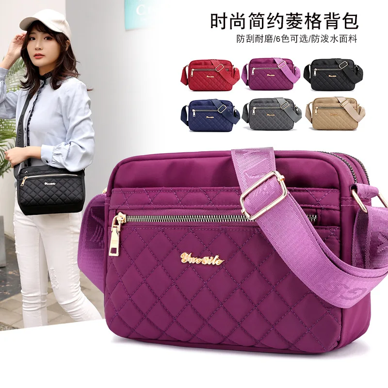 

Fashion Pattern Shoulder Bag Multi-functional Large Capacity Shoulder Bag Multi-Compartment Portable chu xing bao Anti-Spillage