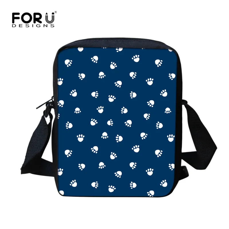 L2399E FORUDESIGNS Dog Paw школьные рюкзаки для девочек и мальчиков подростков женский рюкзак Sac Dos Femme Милая кошка текстильная сумка для детей - Цвет: L2399E