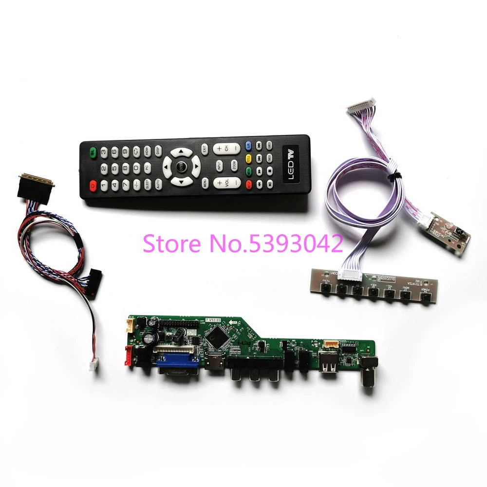 KIT for LP156WF1 (TL)(A1)/(TL)(E1)/(TL)(F1)/(TL)(F3)/(TL)(F4) USB AV LCD remote 1920*1080 LVDS 40Pin TV control drive board | Компьютеры и