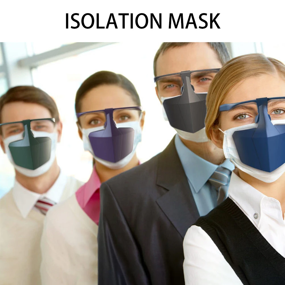 

Anti Splash Glasses Face Protective Face Mouth Protection Isolation Mask Shield More Secure with Additional Protection