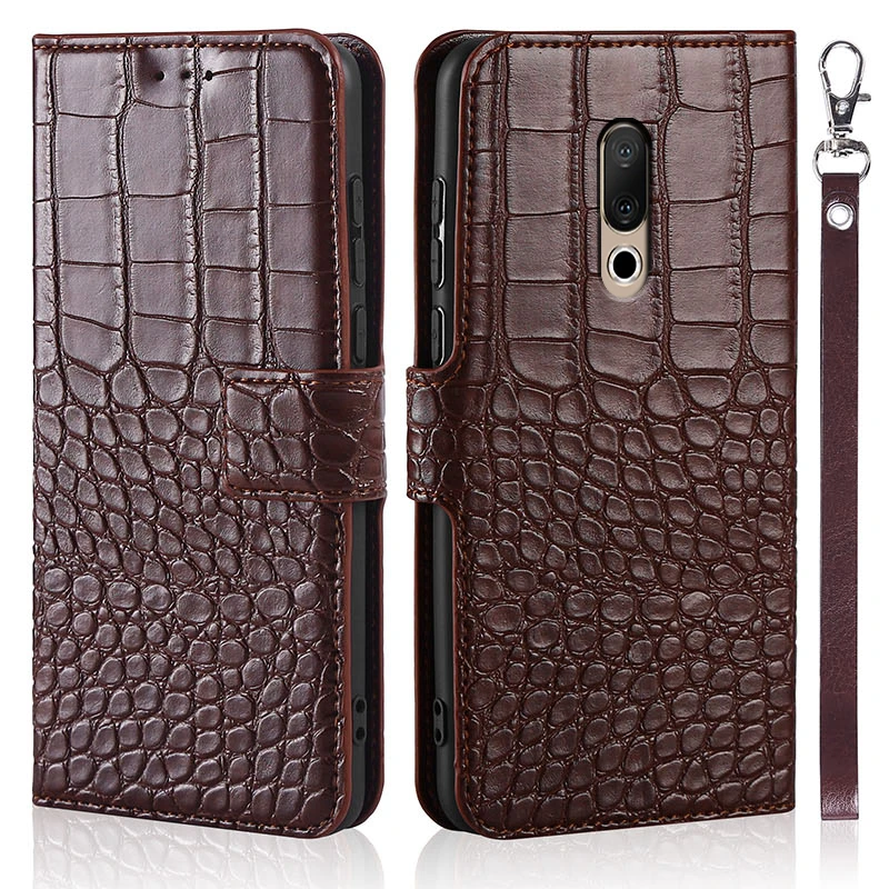 phone Case for Meizu 15 Plus Case Crocodile texture leather flip Case for Meizu 15 Plus Case Cover meizu phone case with stones