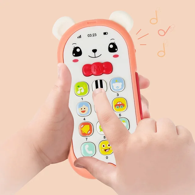 5 Styles Electronic Toy Kids Musical Mobile Phone Sound Lighting Teether Telephone Educational Learning Toys Baby Infant Gift 4