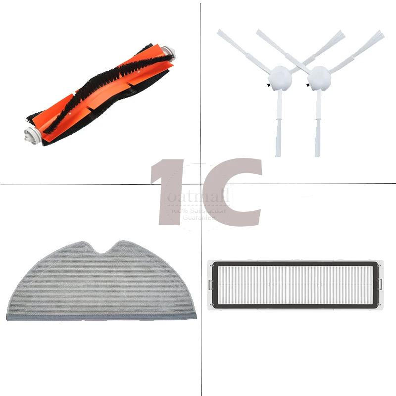Robot Vacuum Cleaner Accessories For Xiaomi MI Robot Vacuum-Mop Mijia 1C STYTJ01ZHM Dreame F9 Roller Brush Hepa Filter Mop Parts