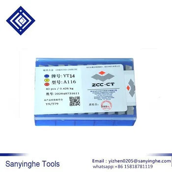 

YT14 A116 Original ZCCCT from Zhuzhou cnc cemented carbide welding insert external turning tool boring tool (40pcs/lots)