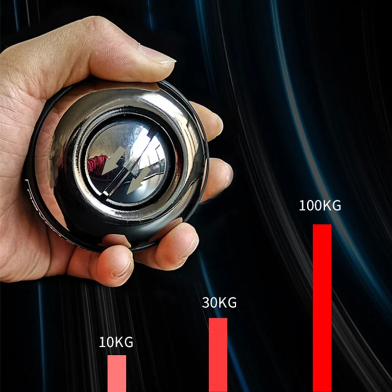 Auto-Start Strengthen Metal Power Wrist Ball Forearm Muscle Training Gyroscopic Ball With LED Light With Bag F2039