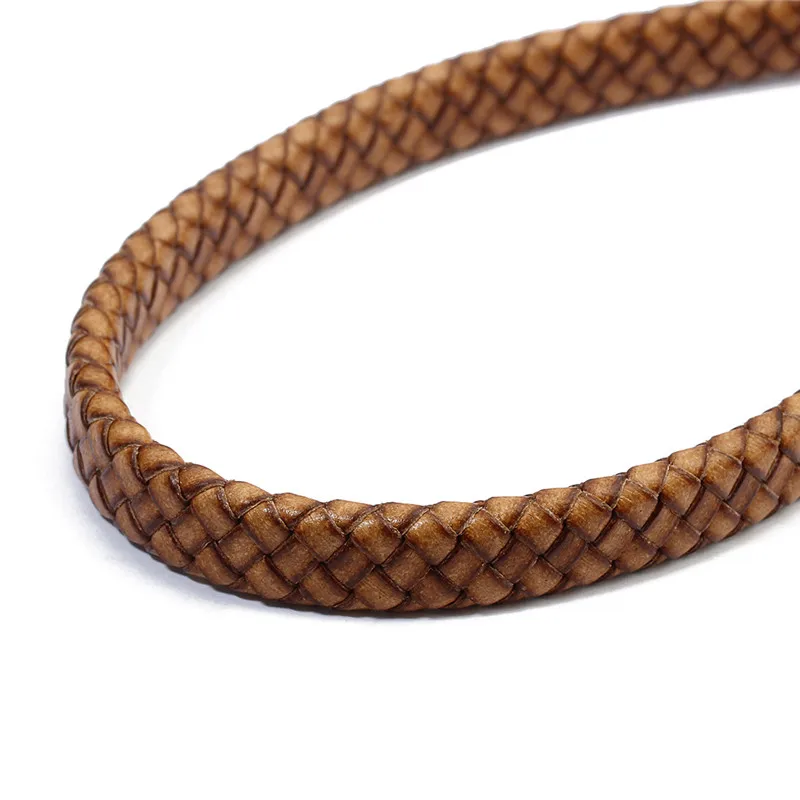 2-5 Yards 100% véritable cuir de vache rond String cordon en cuir corde