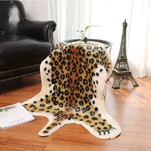 Нескользящий мягкий ковер для гостиной с принтом тигра моющийся реквизит для фотосессии коврик для спальни длинный плюшевый домашний декор из искусственной кожи