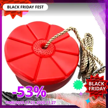 

Kids Outdoor Indoor Plate Swing Monkey Swings Round Plate Swing Seat Toys For Chhildren Funny Sport Birthday Gift Game Toys