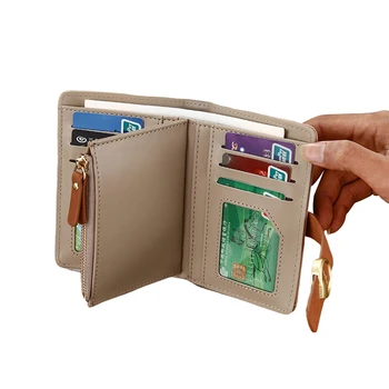 

Women Wallet Soft PU Leather Female Purse Mini Hasp Card Holder Luxury Brand Wallets Designer Purse