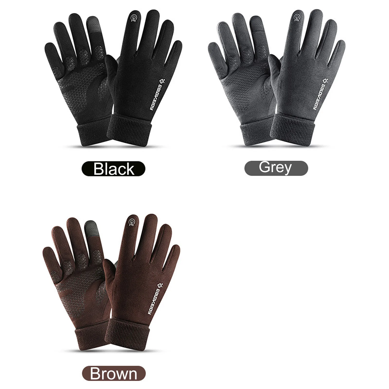 Cycling touch screen Gloves waterproof bicycle winter reflective outdoor gloves for men women plus velvet glove Full Finger