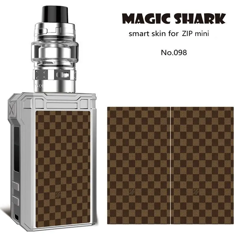 Волшебная Акула Флаг США красочный лист Дракон наклейка в виде шара Vape Pod чехол Защитная пленка для Voopoo Alpha Zip mini Kit - Цвет: 098