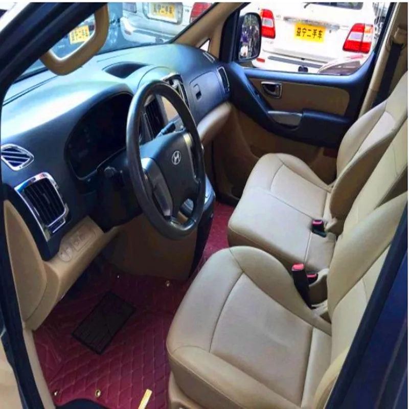 

Custom full set car floor mats + trunk mat for Right Hand Drive Hyundai Grand Starex 12 seater 2019-2010 waterproof car carpets