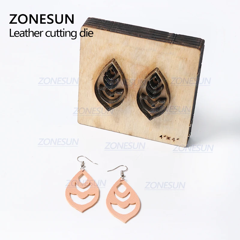 ZONESUN H9 DIY Cutter кожаные серьги для резки высечки из кожи серьги для стали правило высечки машина пресс инструменты