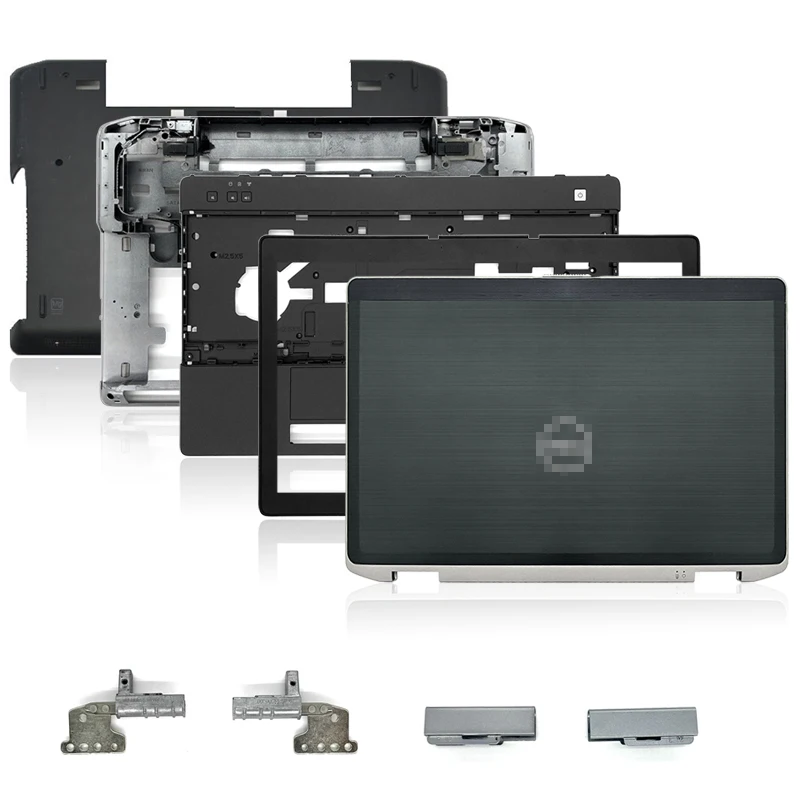 

New For Dell Latitude E6520 LCD Back Cover/Hinges/Palmrest/Bottom Base Case/Bottom Door Cover/Hinge Cover Black Non Touch