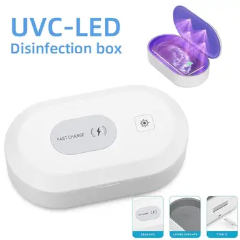 

3 in 1 UV Sterilizer Box Lamp 15W Wireless Charger Sterilization Lights Cleaner Phone Mask Jewelry Watch Sanitizer Disinfection