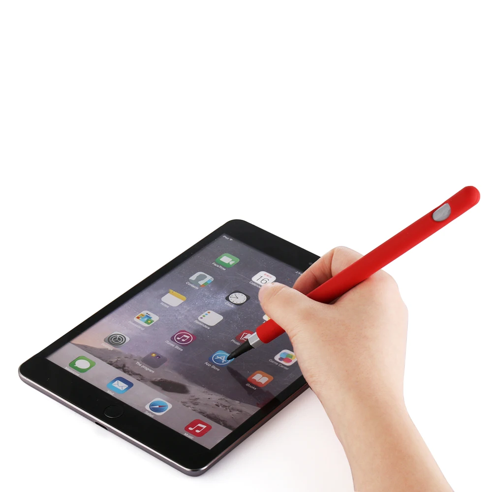 1 шт., мягкий силиконовый чехол для Apple Pencil, совместимый для iPad, планшета, стилус, защитный чехол