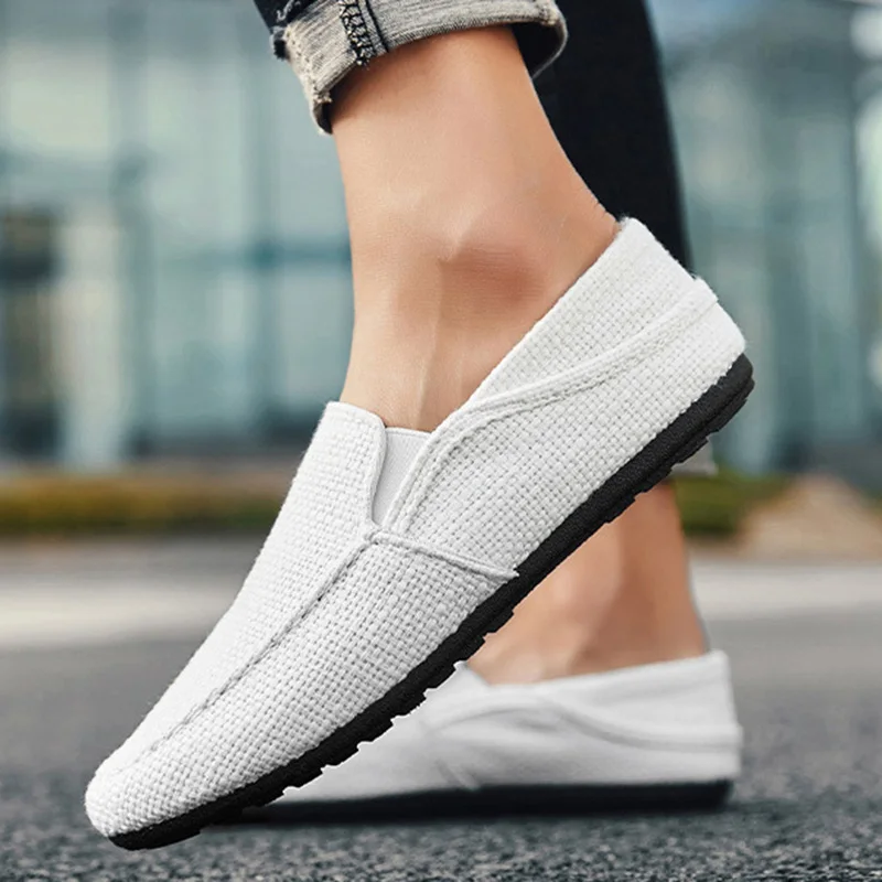 1 пара; мужская повседневная обувь без шнуровки; легкая дышащая нескользящая обувь для вождения и путешествий; ZJ55