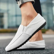 1 пара; мужская повседневная обувь без шнуровки; легкая дышащая нескользящая обувь для вождения и путешествий; ZJ55