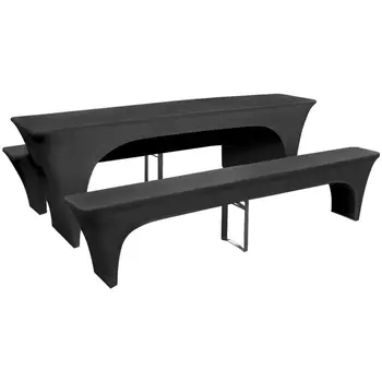 

Vidaxl three schonbezug set for beer table/benches stretch anthracite