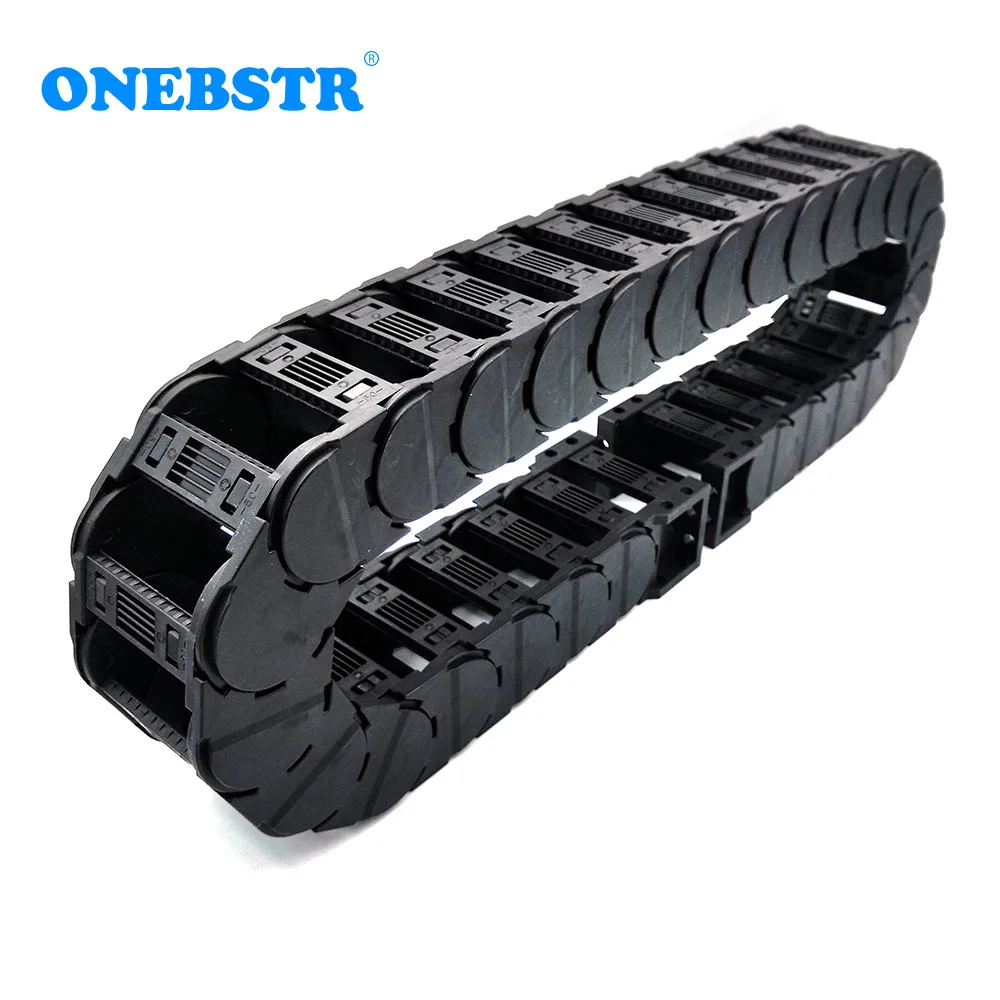 1 미터 D30x57mm 드래그 체인 와이어 캐리어 케이블 저소음 브리지 유형 양쪽에 열림 CNC 라우터 공작 기계 무료 배송