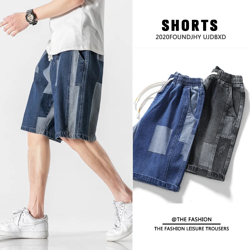 De los hombres pantalones vaqueros pantalones cortos 2021 de moda de verano Casual de marca Streetwear de Denim de algodón Pantalones Harajuku hombres pantalones cortos de talla grande 8XL