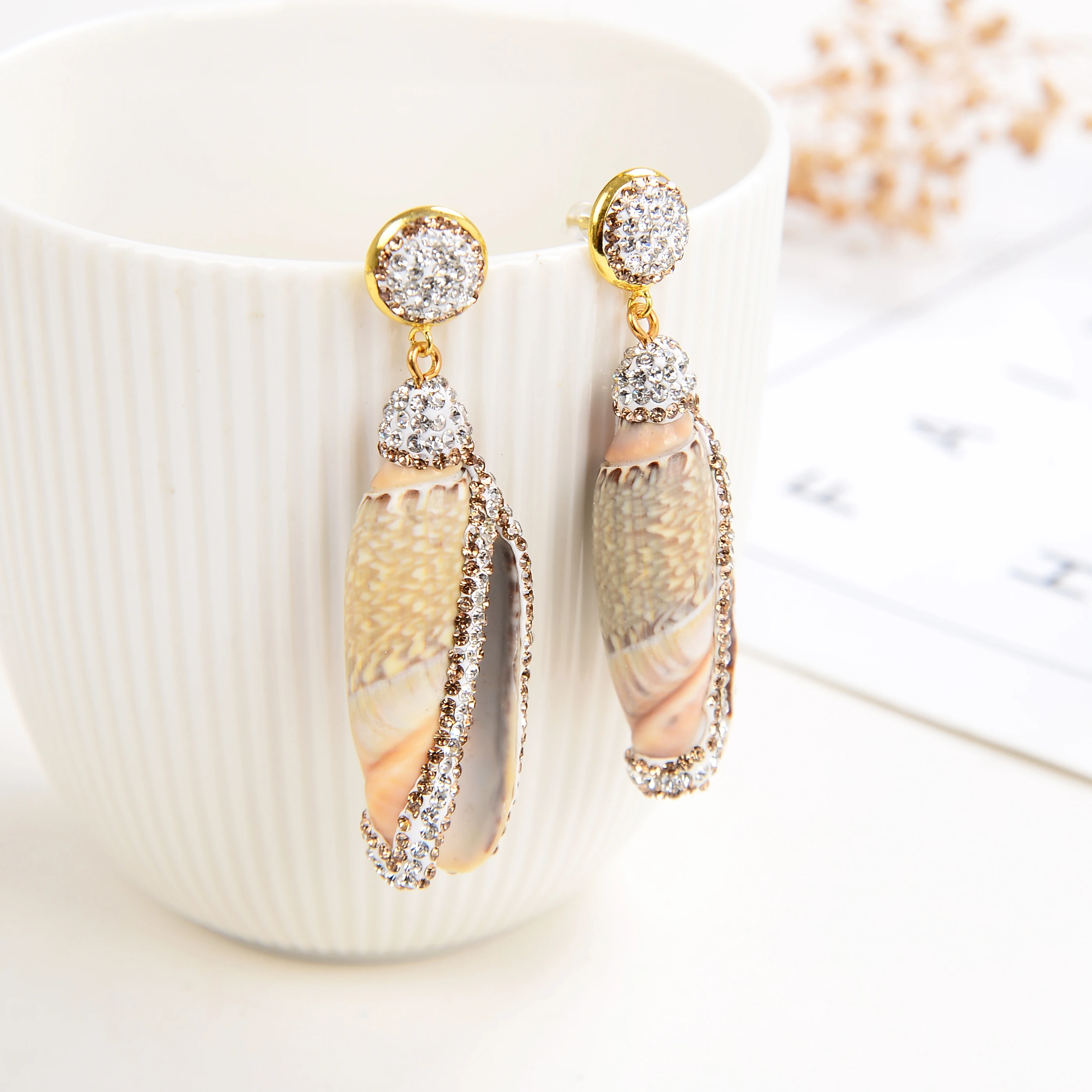 2021 New Hot Sea Shell Earrings For Women Natural 6 Style Conch Bohemian Drop Earrings Handmade Beach Ladies Fashion Jewelry - Image 5