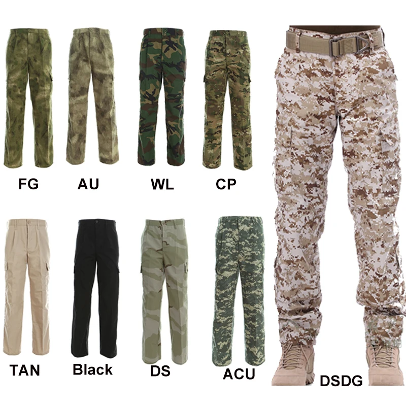 Men's Outdoor Hiking Trekking Pants Tactical Waterproof Camouflage Trousers Army Military ACU Climbing Hunting Combat Clothing