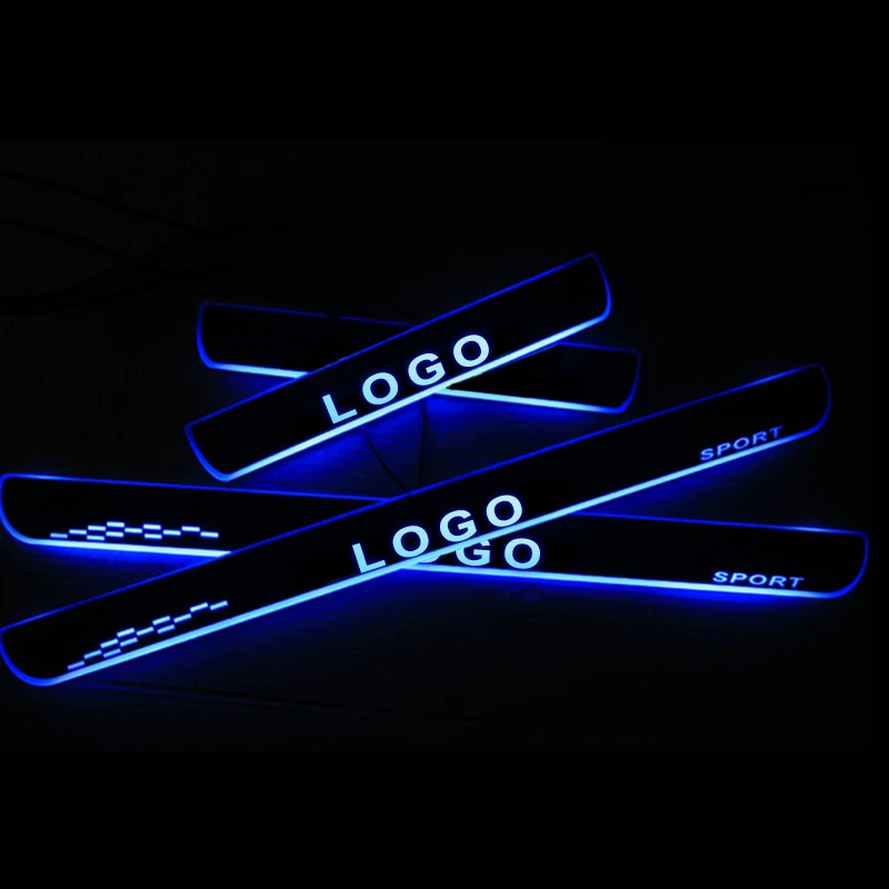 

LED Door Sill For Nissan Skyline R32 R33 R34 Door Scuff Plate Pathway Pedal Threshold Welcome Light Car Accessories
