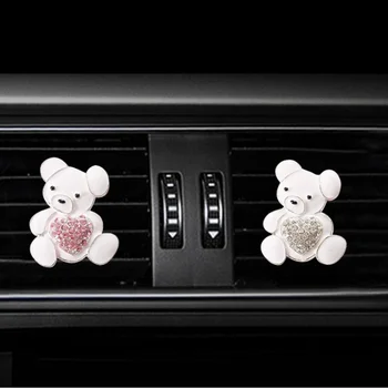 

Inlay Water drill Love bear car Air conditioning outlet perfume car perfume car interior accessories car fragrance