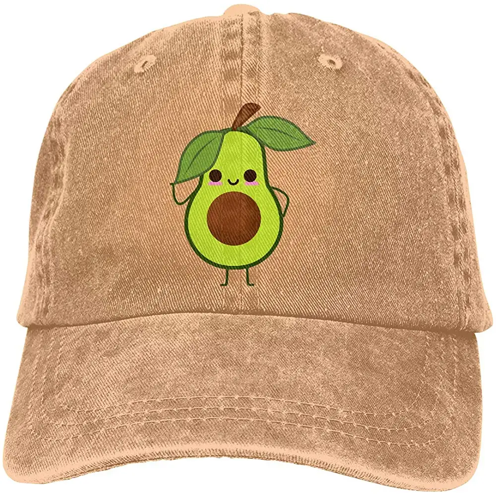 Для мужчин и женщин регулируемые джинсы симпатичная бейсболка с рисунком авокадо Кепка в стиле хип-хоп